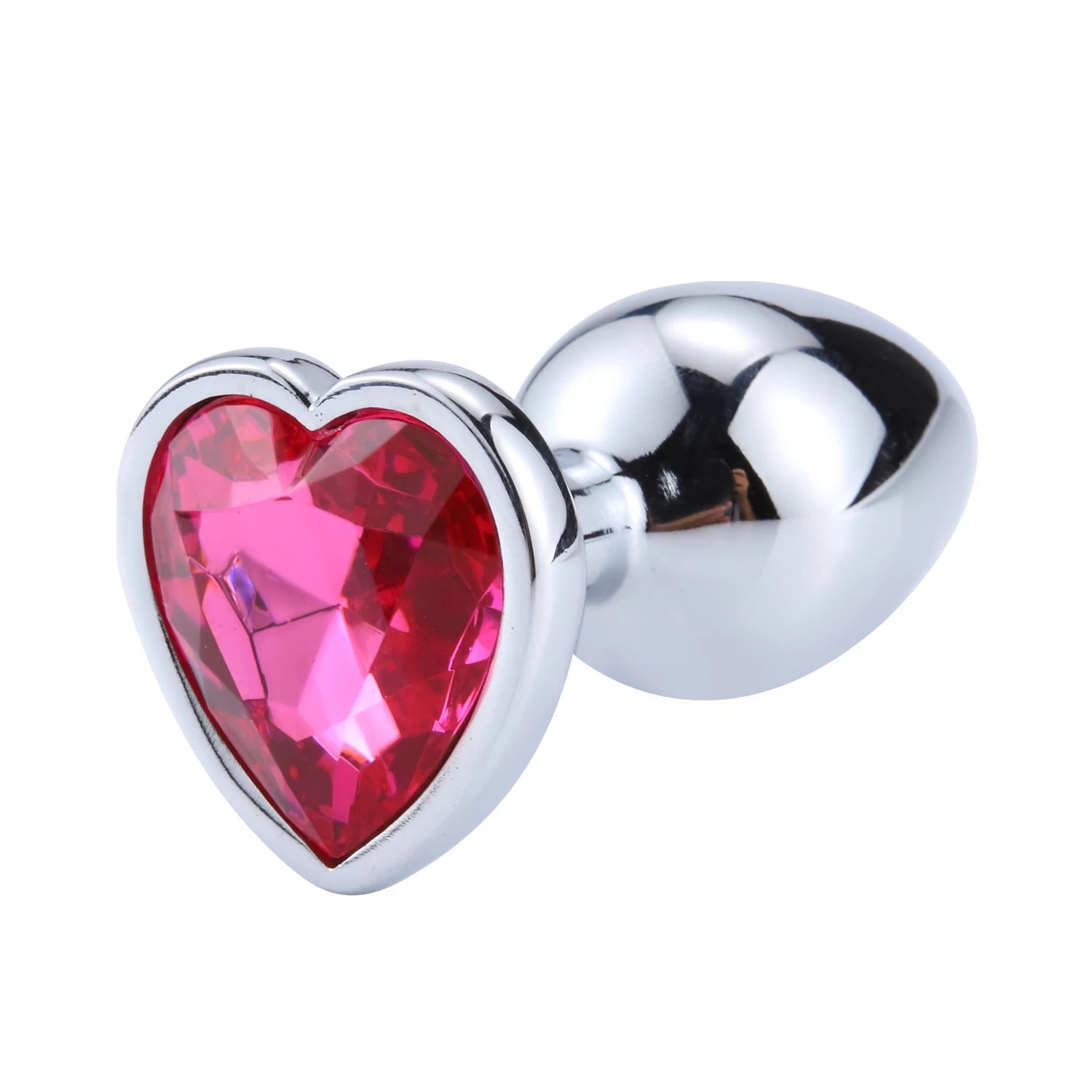 Anal Plug Heart 3 Sizes Stainless Steel Crystal Anal Plug Removable Butt Plug Stimulator Anal Sex Toys Prostate Massager Dildo